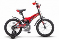 Детский велосипед Stels Jet 16" Z010 черный красный 2022 - магазин СпортДоставка. Спортивные товары интернет магазин в Грозном 