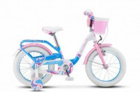 Детский велосипед Stels Pilot-190 16" V030 Белый розовый голубой 2022 - магазин СпортДоставка. Спортивные товары интернет магазин в Грозном 
