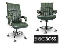 Офисное массажное кресло EGO BOSS EG1001 Малахит в комплектации ELITE натуральная кожа - магазин СпортДоставка. Спортивные товары интернет магазин в Грозном 