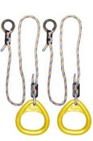 Детские гимнастические кольца треугольные для ДСК желтые КГ02В - магазин СпортДоставка. Спортивные товары интернет магазин в Грозном 