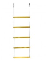 Детская веревочная лестница для ДСК 5 перекладин желтая ЛВ5-2А - магазин СпортДоставка. Спортивные товары интернет магазин в Грозном 