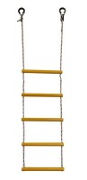 Детская веревочная лестница для ДСК  5 перекладин желтая ЛВ5-2В - магазин СпортДоставка. Спортивные товары интернет магазин в Грозном 